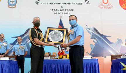 Army's Sikh LI, IAF's Rafale squadron sign affiliation