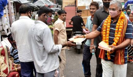 BJP's Dilip Ghosh claims TMC workers manhandled him