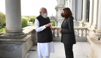 Harris refers to Pak terror groups in talks with Modi