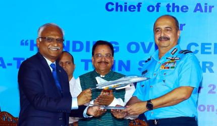 IAF receives first LCA twin-seater Tejas from HAL