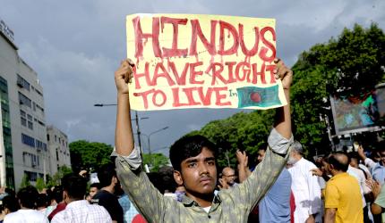 Bangla Hindus Protest Against Attacks