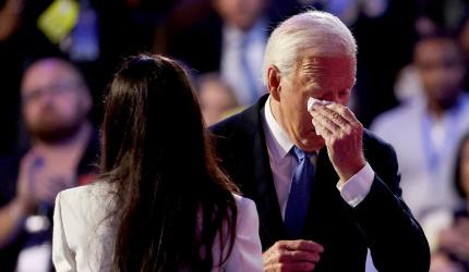 Biden Sheds A Tear Before DNC Speech