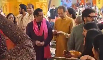 Uddhav, Raj Thackeray seen together at...