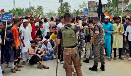 Protests against Waqf Act turn violent in Assam's Cachar