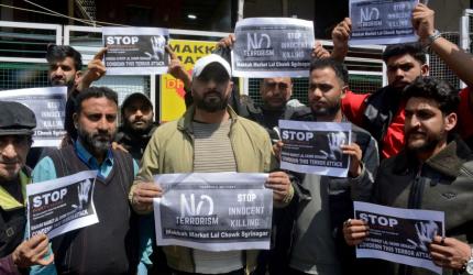 Pahalgam attack: Kashmir papers print black front pages