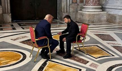 Trump, Zelenskyy meet months after heated exchange