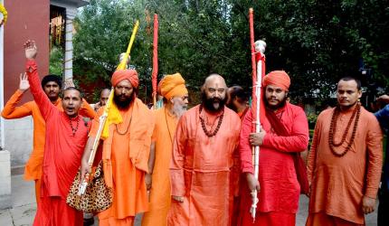 Lord Shiva's Mace Leaves For Amarnath