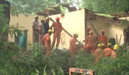 Five killed in dargah wall collapse near Humayun's tomb in Delhi