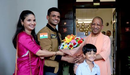 Shubhanshu Shukla gets hero's welcome in his hometown