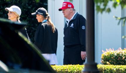 Trump dispels health rumours, hits golf course