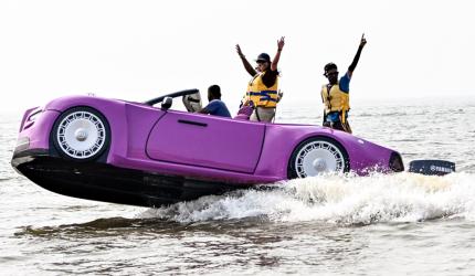 A Rolls Royce Floating Off Juhu Beach?