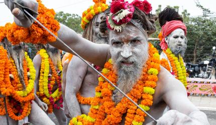 More Sadhus Arrive For Kumbh Mela