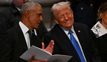 Trump opens up on his viral moment with Obama