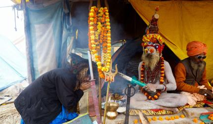 Kumbh Mela: Blessing From A Naga Sadhu