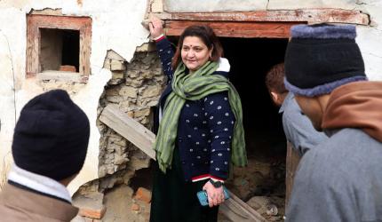 Kashmiri Pandit Inspects Destroyed Homes