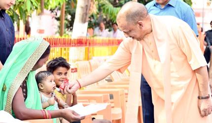 Gorakhpur girl returns to school after Yogi's help