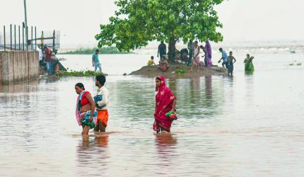 Heavy Rain Swells Ganga To Warning Levels
