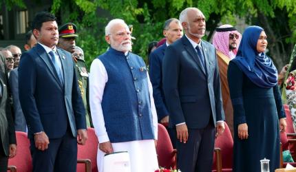 Modi attends Independence Day celebrations in Maldives