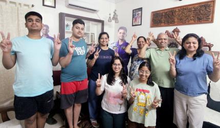 Special prayers for Group Captain Shukla's success
