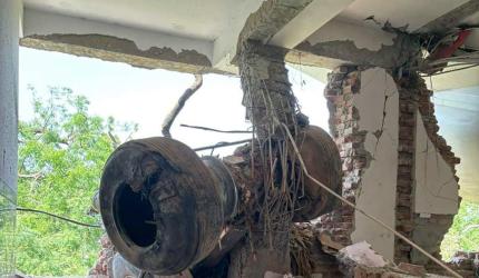 PIX: Air India plane crashes into medical college hostel