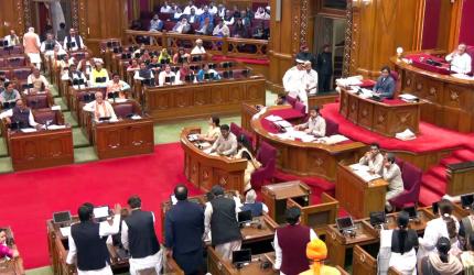 UP speaker slams MLA for spitting pan masala in assembly