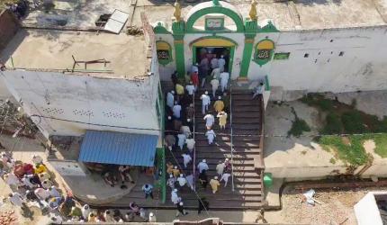 Whitewashing of Sambhal mosque begins amid objection