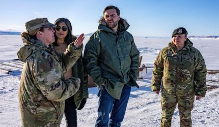 Usha, J D Vance On Quick Greenland Trip