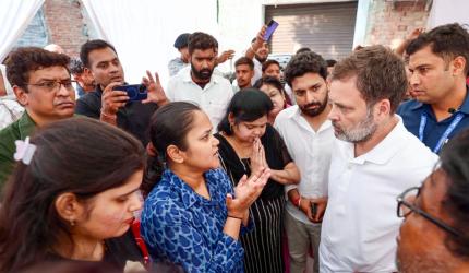 Rahul Gandhi meets Pahalgam attack victim Lt Narwal's family