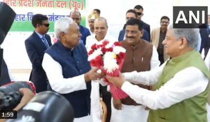 Nitish elected JD-U legislative leader, Samrat as BJP's