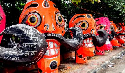 Ravana Is Ready for Dussehra