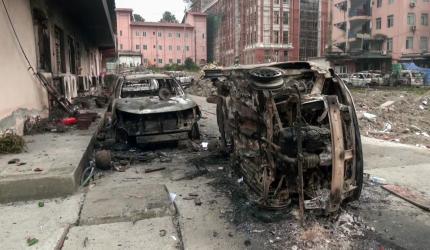 Protesters in Nepal attack Indian tourist bus