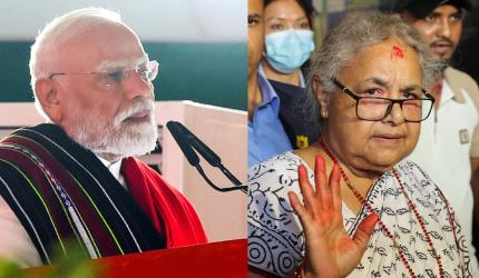 Shining example of...: Modi on Nepal's Interim PM