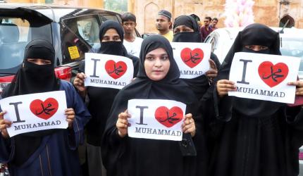 Minors placed at forefront of 'I Love Muhammad' protests: Officials