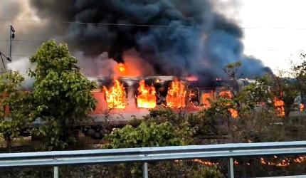 Fire breaks out in Delhi-bound Rajdhani Express, rail traffic hit