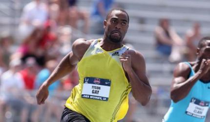 Sprinter Tyson Gay's B sample positive, fails another test