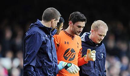 Spurs criticised for letting Lloris play on after head injury