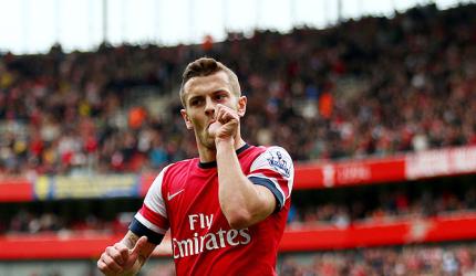 EPL PHOTOS: Superb Wilshere puts Arsenal back on top of table