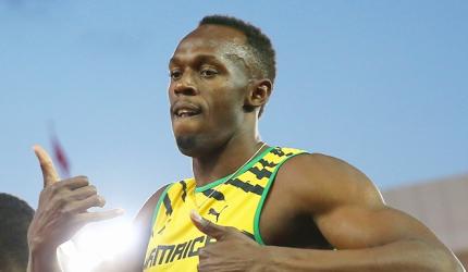 CWG PHOTOS: Bolt hits the track; delights crowd