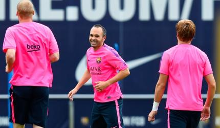 Will Iniesta be fit to play against Chelsea?