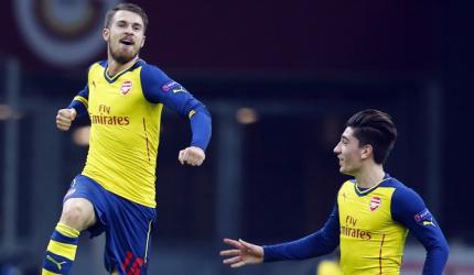 Champions League: Ramsey's stunner seals Arsenal win 