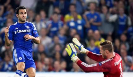 Fabregas scores but Schalke stop Chelsea juggernaut in its tracks