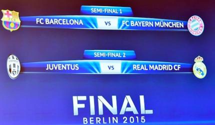 Champions League Semis: It's Barcelona vs Bayern; Juventus vs Real