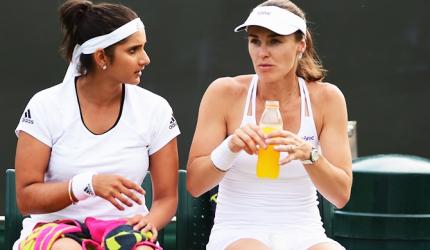 Wimbledon: Sania-Hingis advance to second round