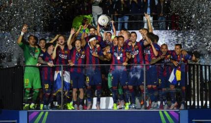 Barca beat Juve 3-1 in classic for fifth European crown