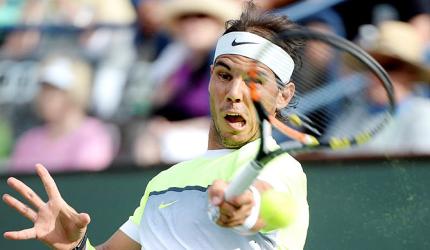 PHOTOS: Misfiring Nadal reaches last 16 at Indian Wells