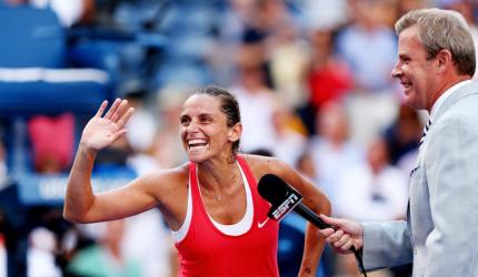 Vinci finds it tough to stitch up words after upsetting Serena