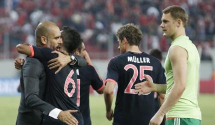 Champions League PHOTOS: Bayern see off Olympiakos; Roma hold Barca