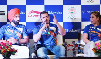 Salman fulfills promise, to pay Olympians through IOA