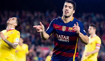 Goal-machine Suarez on course for another landmark