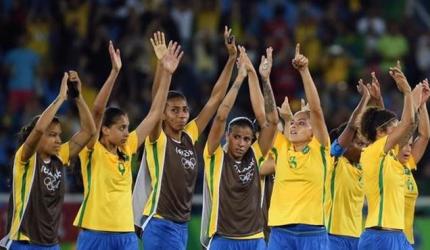 Brazil's women kick-off Games soccer with easy win